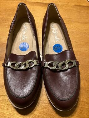 Burgundy Loafers, size 6.5